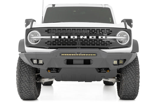 Rough Country 51074 Front Bumper | Modular | Full Wings | DRL | Ford Bronco 4WD (2021-2025)