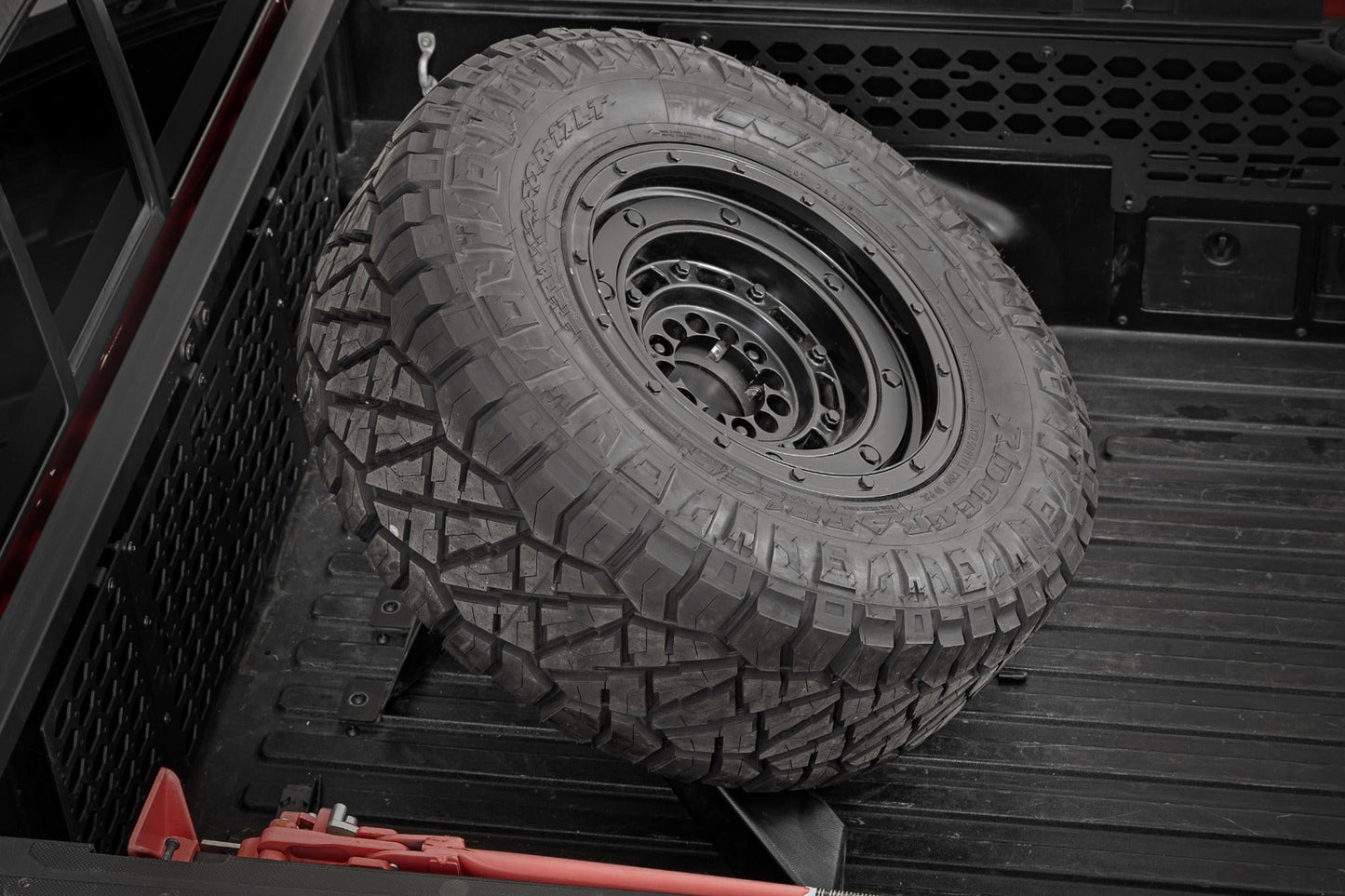 Rough Country 73110 Bed Mount Spare Tire Carrier | Universal (5x5.5 6x5.5 6x135 & 5x5.0 Bolt Patterns)
