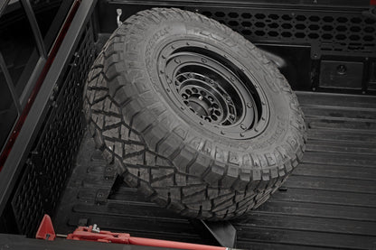 Rough Country 73110 Bed Mount Spare Tire Carrier | Universal (5x5.5 6x5.5 6x135 & 5x5.0 Bolt Patterns)