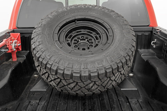 Rough Country 73110 Bed Mount Spare Tire Carrier | Universal (5x5.5 6x5.5 6x135 & 5x5.0 Bolt Patterns)