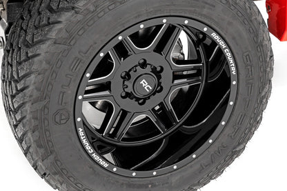Rough Country 92201210 Rough Country 92 Series Wheel | Machined One-Piece | Gloss Black | 20x12 | 8x6.5 | -44mm