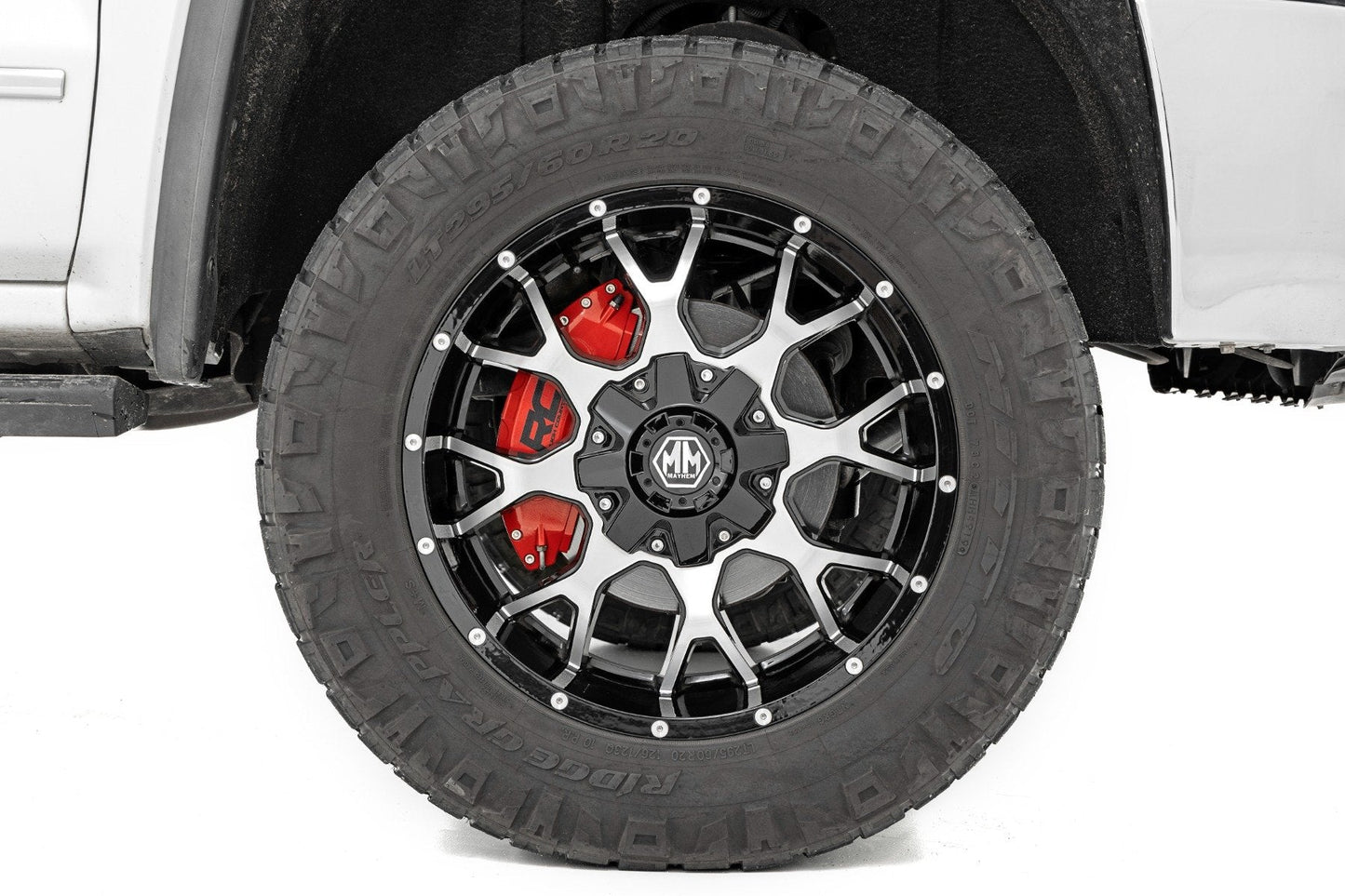 Rough Country 71110 Caliper Covers | Front and Rear | Red | Chevy/GMC 2500HD/3500HD (20-25)