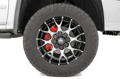 Rough Country 71108 Caliper Covers | Front and Rear | Red | Ford F-250 Super Duty 2WD/4WD (13-22)