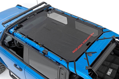 Rough Country 85116 Mesh Bikini Top Plus | Black | Ford Bronco 4WD (2021-2025)