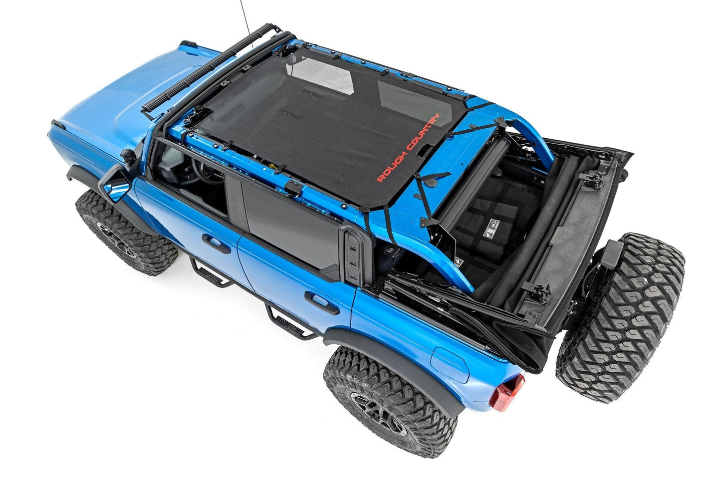 Rough Country 85116 Mesh Bikini Top Plus | Black | Ford Bronco 4WD (2021-2025)