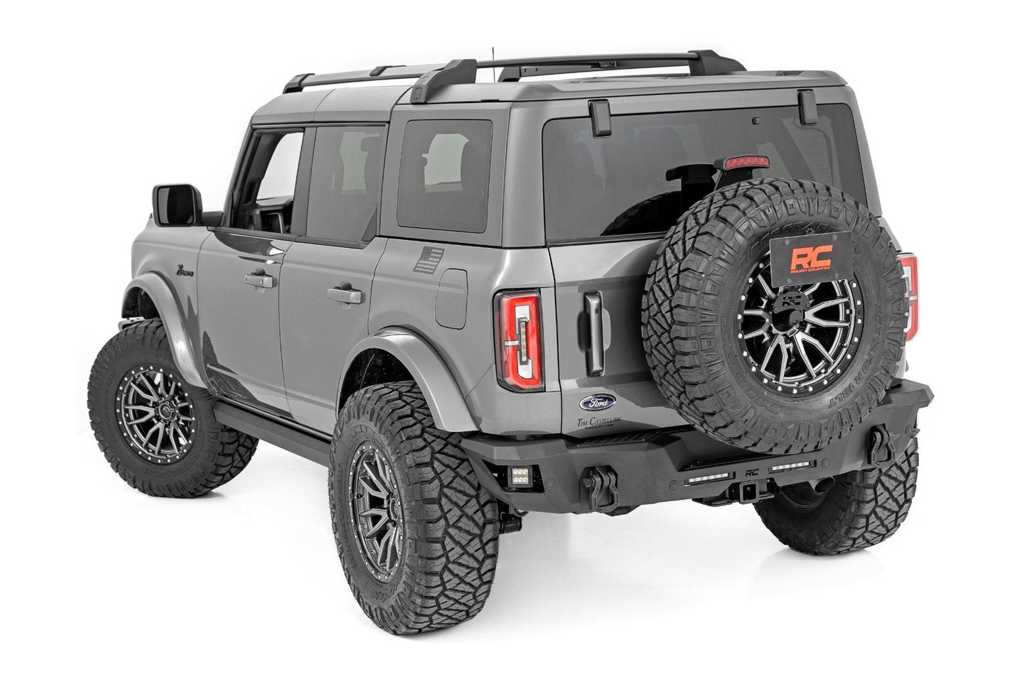 Rough Country 51093 Rear Bumper | Black Series LED | Flood | Ford Bronco 4WD (2021-2025)