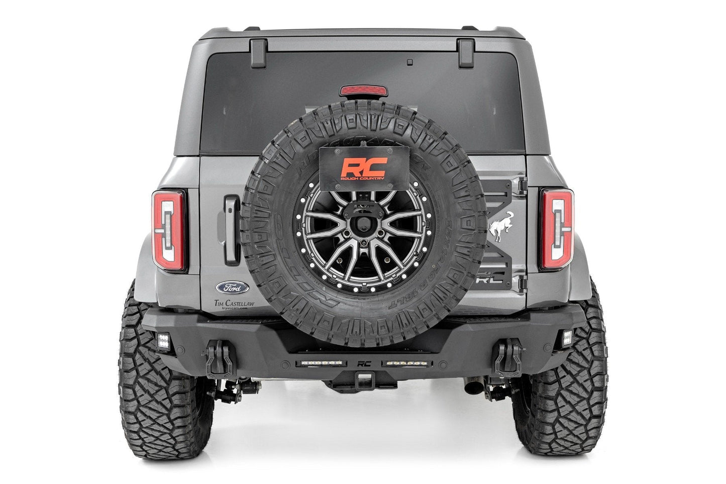 Rough Country 51082 License Plate Relocation Bracket | Ford Bronco 4WD (2021-2025)