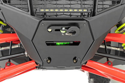 Rough Country 92064 LED Light | Winch Mount | RS6500S | 10" Black Slimline | Polaris RZR Pro R
