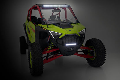 Rough Country 92063 LED Light | Winch Mount | RS4500S | 10" Black Slimline | Polaris RZR Pro R