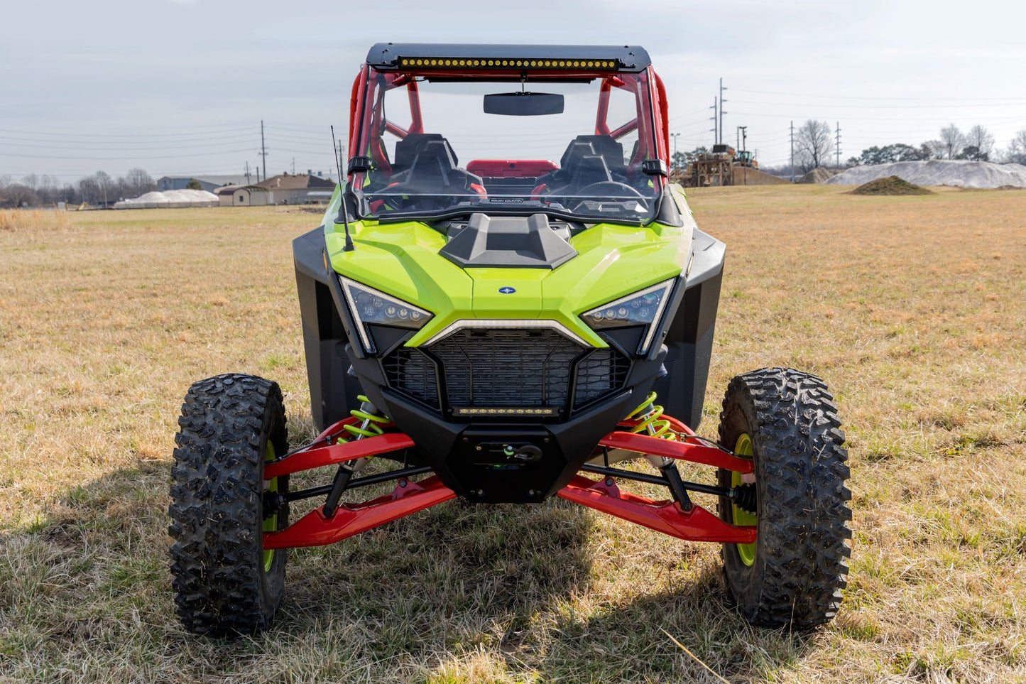 Rough Country 98102210 Full Windshield | Scratch Resistant | Polaris RZR Turbo R 4