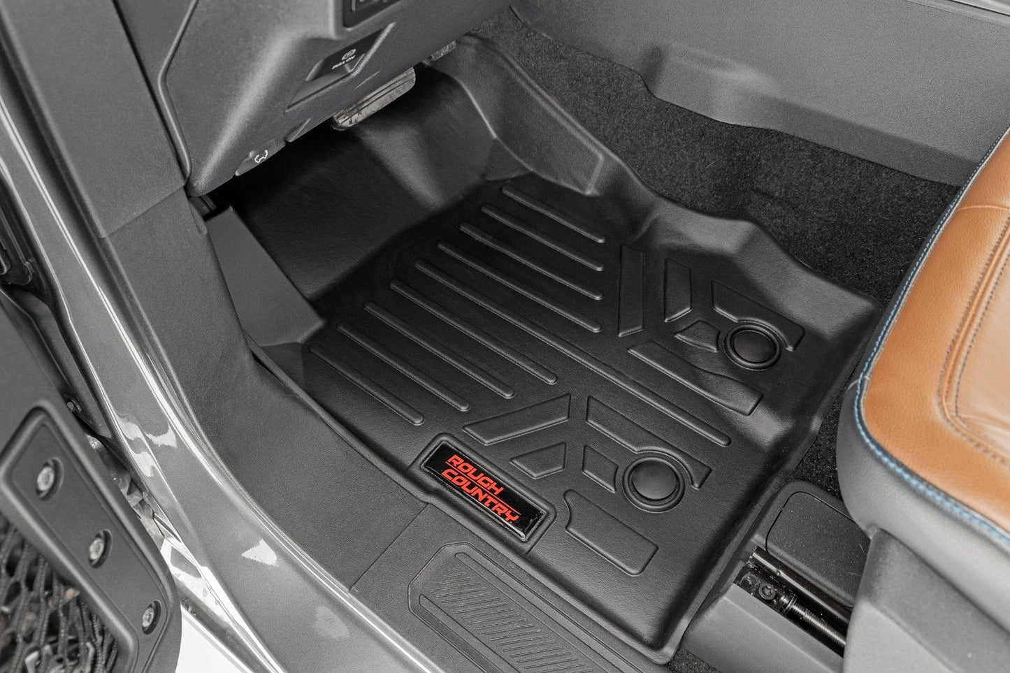Rough Country M-51602 Floor Mats | Front & Rear | Ford Bronco 4WD (2021-2025)