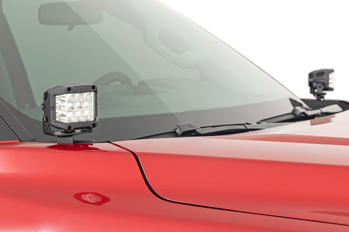 Rough Country 71071 LED Light Kit | Ditch Mount | 2" Black Pair | Spot | Toyota Tundra (22-25)