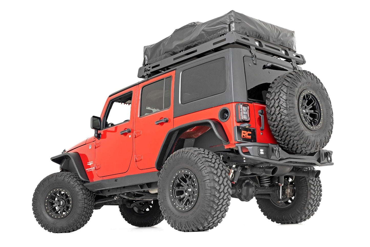 Rough Country 90800 Rock Sliders | Heavy Duty | 4-Door | Jeep Wrangler Unlimited 2WD/4WD (07-18)