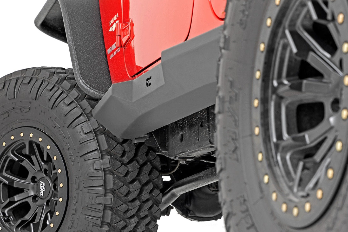 Rough Country 90800 Rock Sliders | Heavy Duty | 4-Door | Jeep Wrangler Unlimited 2WD/4WD (07-18)