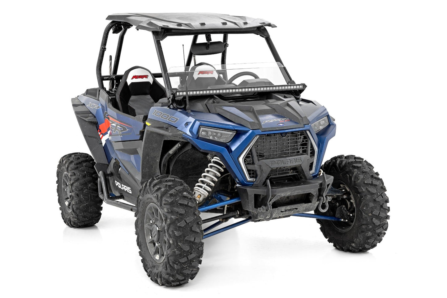 Rough Country 93147 LED Light Kit | Front Mount | 40" Black Single Row | Polaris RZR XP 1000
