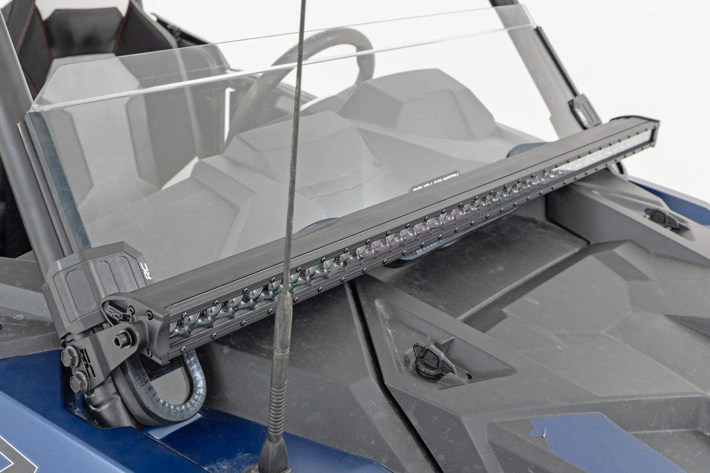 Rough Country 93147 LED Light Kit | Front Mount | 40" Black Single Row | Polaris RZR XP 1000