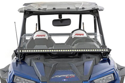 Rough Country 93147 LED Light Kit | Front Mount | 40" Black Single Row | Polaris RZR XP 1000