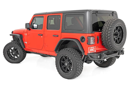 Rough Country 99036 High Clearance LED Flat Fender Flare Kit | UV Treated | Jeep Wrangler JL (18-24)