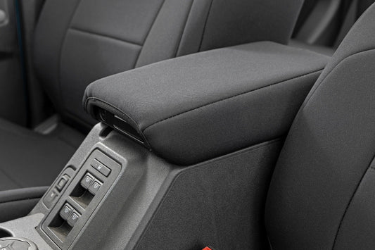 Rough Country 91059 Seat Covers | Bucket Seats |W/Fold Down RR Armrest |FR & RR | 4DR | Ford Bronco (21-25)