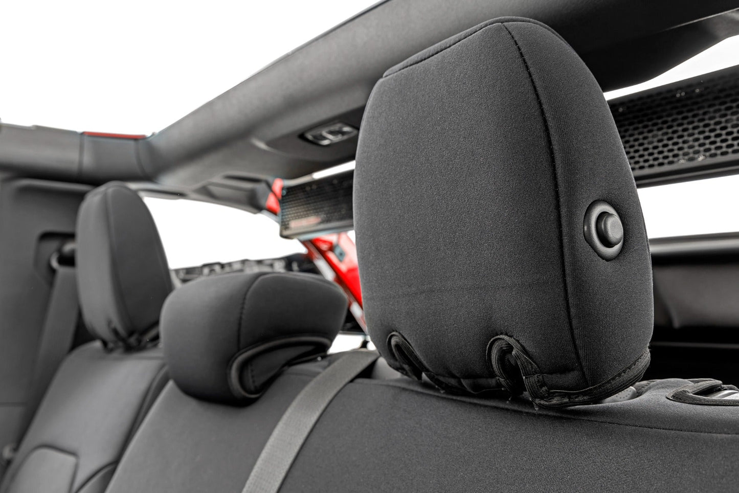 Rough Country 91059 Seat Covers | Bucket Seats |W/Fold Down RR Armrest |FR & RR | 4DR | Ford Bronco (21-25)
