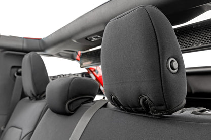 Rough Country 91059 Seat Covers | Bucket Seats |W/Fold Down RR Armrest |FR & RR | 4DR | Ford Bronco (21-25)