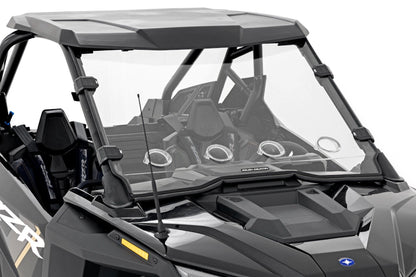 Rough Country 98202010 Vented Full Windshield | Scratch Resistant | Polaris RZR Turbo R