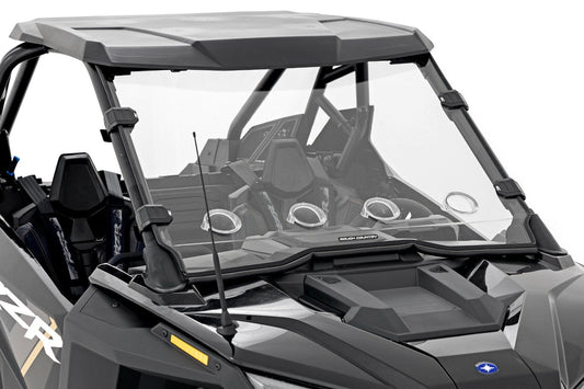 Rough Country 98202010 Vented Full Windshield | Scratch Resistant | Polaris RZR Turbo R