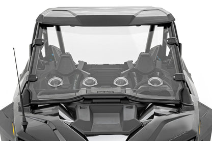 Rough Country 98202010 Vented Full Windshield | Scratch Resistant | Polaris RZR Turbo R