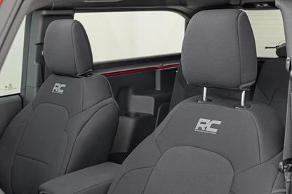Rough Country 91050 Seat Covers | Bucket Seats | FR & RR | Ford Bronco (2 Door) 4WD (2021-2025)