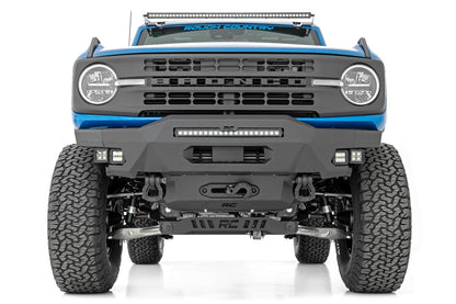 Rough Country 51078 Front Bumper | Modular | Stubby Wings | DRL | Ford Bronco 4WD (2021-2025)