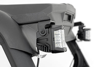 Rough Country 97083 LED Light Kit | Rear Mount | 2" Chrome Pair | Wide Angle | Can-Am Maverick Sport 1000R