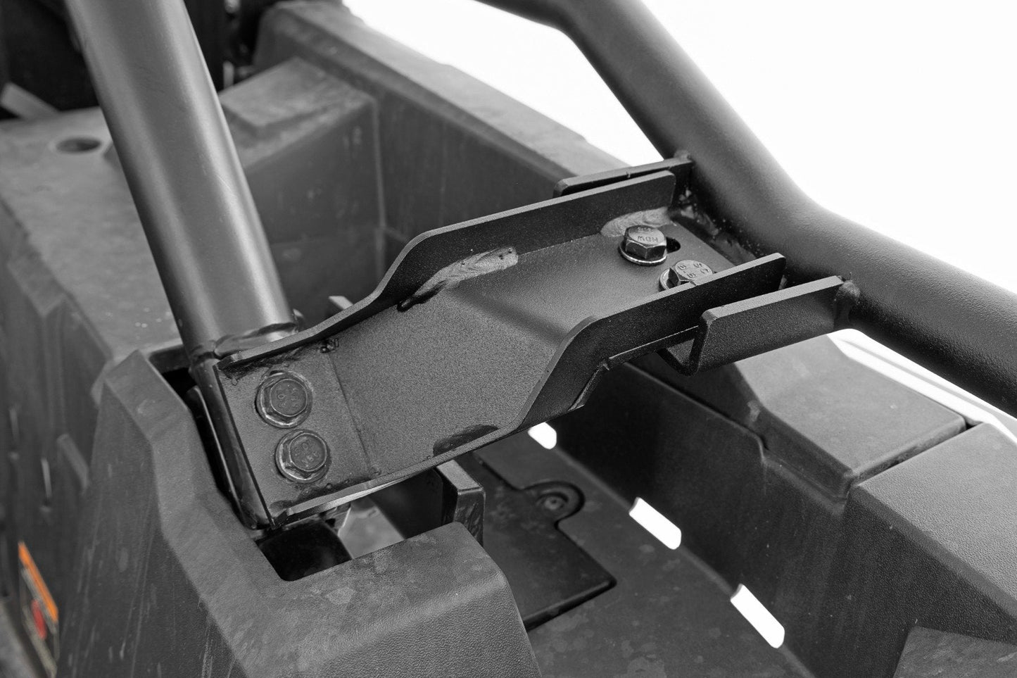 Rough Country 93141 Tubular Rear Cargo Rack | Spare Tire Mount | Polaris RZR XP 1000