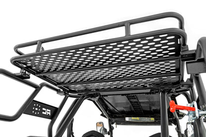 Rough Country 93141 Tubular Rear Cargo Rack | Spare Tire Mount | Polaris RZR XP 1000
