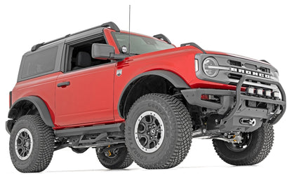 Rough Country 51101 Nudge Bar | 20 Inch Black Single Row LED | OE Modular Steel | | Ford Bronco (21-25)