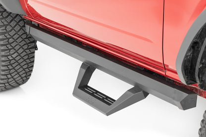 Rough Country 51081 SRX2 Adjustable Aluminum Step | Ford Bronco (2 Door) 4WD (2021-2025)