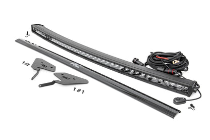 Rough Country 93111 LED Light Kit | 30 Inch Curved | Front Bracket | Black Series | Polaris RZR Turbo S4