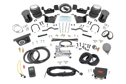 Rough Country 100347WC Air Spring Kit w/compressor | Wireless Controller | 7 Inch Lift Kit | Chevy/GMC 2500HD/3500HD (20-25