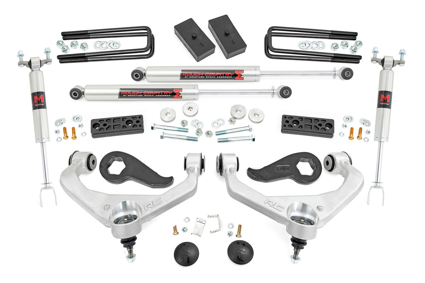 Rough Country 97740 3 Inch Lift Kit | UCAs | M1 | w/ Overloads | Chevy/GMC 2500HD/3500HD (20-25)