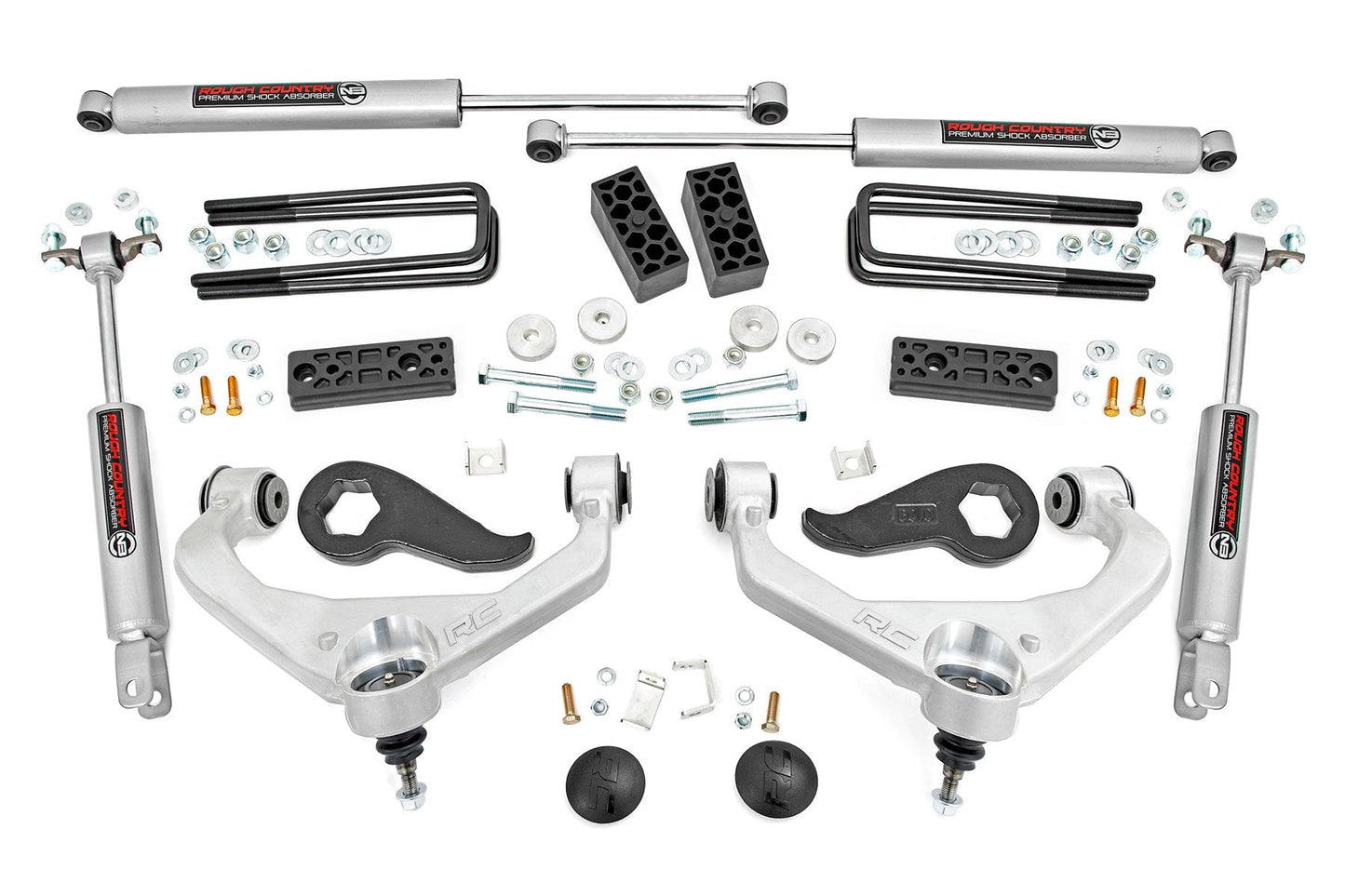 Rough Country 95630 3 Inch Lift Kit | Chevy/GMC Sierra 3500 HD/Silverado 3500 HD 2WD/4WD (20-25)