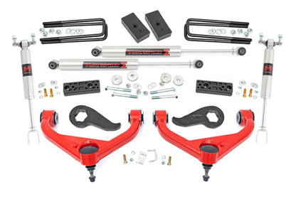 Rough Country 95840RED 3 Inch Lift Kit | UCAs | M1 | Chevy/GMC 2500HD/3500HD (20-25)