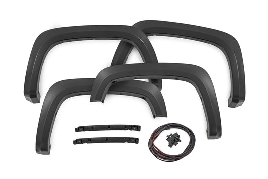 Rough Country S-C12215 Fender Flares | Sport | Chevy Silverado 2500 HD/3500 HD 2WD/4WD (2020-2025)
