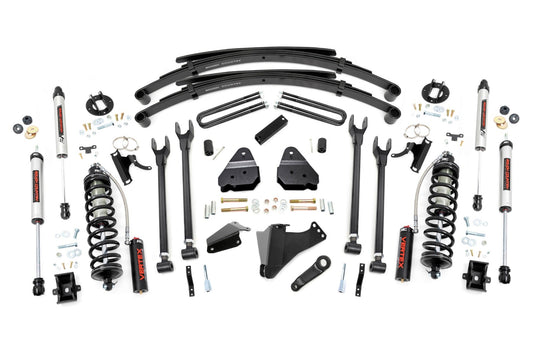 Rough Country 58358 6 Inch Lift Kit  |  Gas  |  4 Link  |  RR Spring  |  C/O V2 | Ford F-250/F-350 Super Duty (05-07)