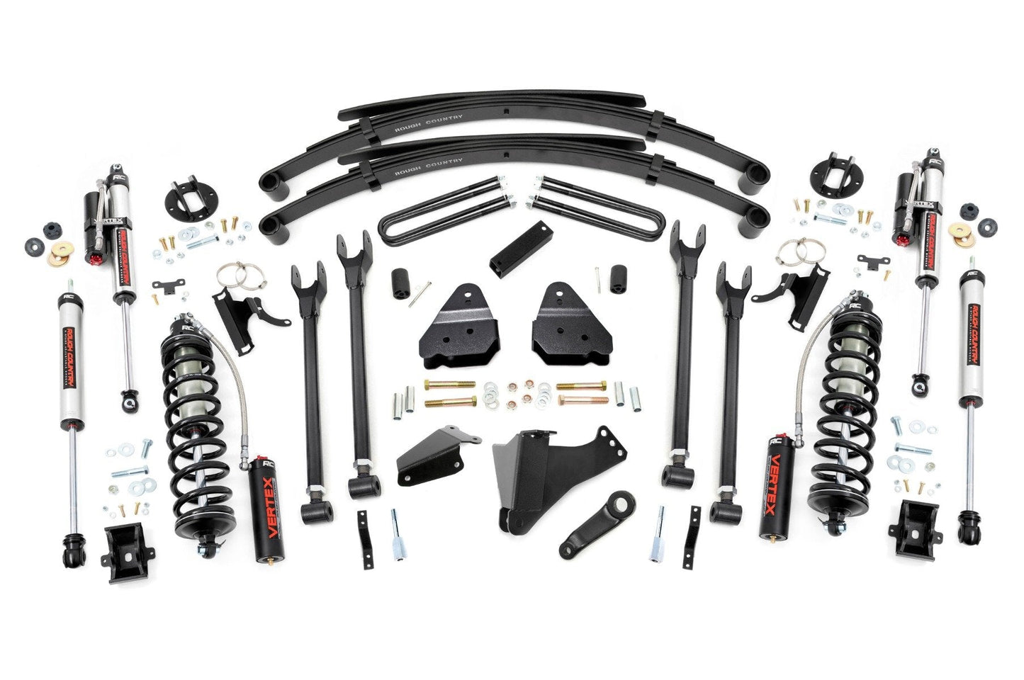 Rough Country 58359 6 Inch Lift Kit | Gas | 4 Link | RR Spring | C/O Vertex | Ford F-250/F-350 Super Duty (05-07)