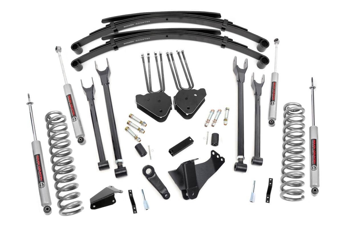 Rough Country 582.20 6 Inch Lift Kit | Diesel | 4 Link | RR Spring | Ford F-250/F-350 Super Duty (05-07)