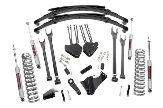Rough Country 582.20 6 Inch Lift Kit | Diesel | 4 Link | RR Spring | Ford F-250/F-350 Super Duty (05-07)