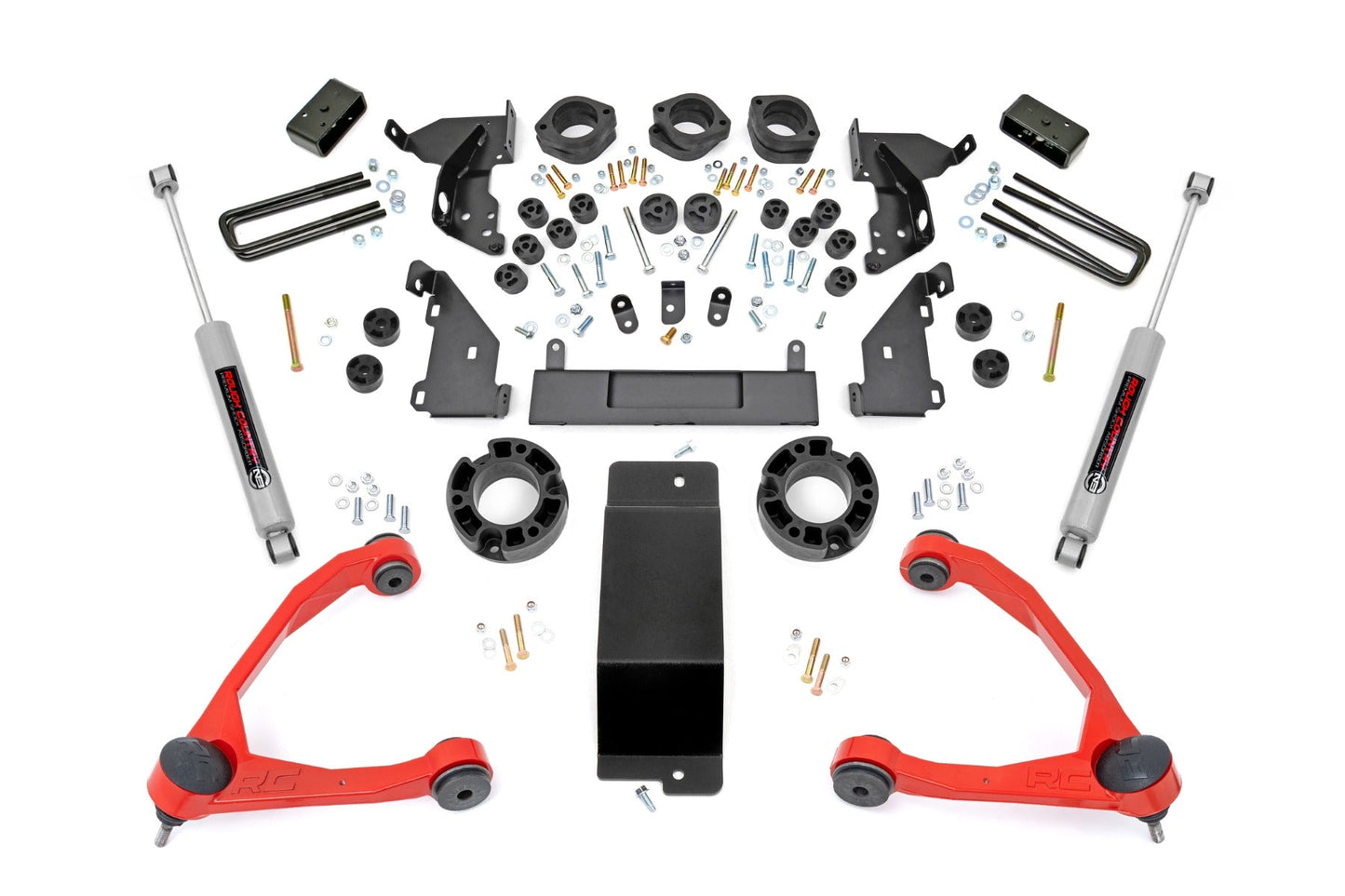 Rough Country 292.20RED 4.75 Inch Lift Kit | Red UCA | Combo | Chevy/GMC 1500 (14-15)