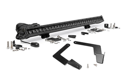 Rough Country 70668 LED Light Kit | Lower Grille Mount | 30" Black Single Row | Toyota Tacoma (16-23)