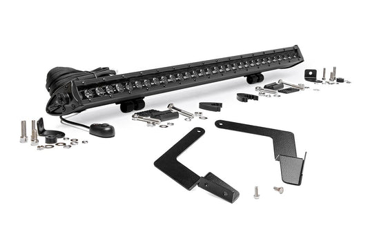 Rough Country 70668 LED Light Kit | Lower Grille Mount | 30" Black Single Row | Toyota Tacoma (16-23)