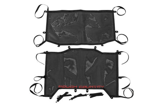 Rough Country 85120 Mesh Bikini Top Plus | Black | Jeep Wrangler JL (21-23)/Wrangler Unlimited (18-23)