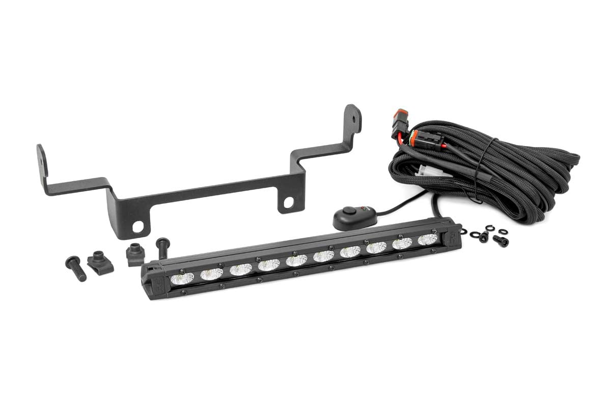 Rough Country 92001 LED Light Kit | Bumper Mount | 10" Black Slimline | Honda Pioneer 1000
